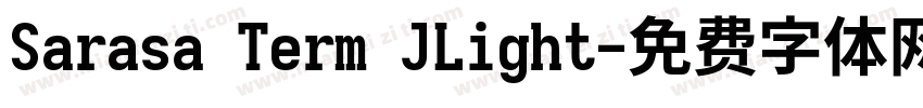 Sarasa Term JLight字体转换